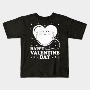 Happy Valentine Day Love Nurse Doctor Tee Nurse Student Life Kids T-Shirt